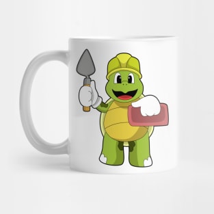 Turtle as Mason with Stone Mug